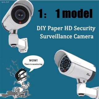Camera 1:1 Real Scale Paper Model DIY Paper HD Security Surveillance Camera Handmade  Props