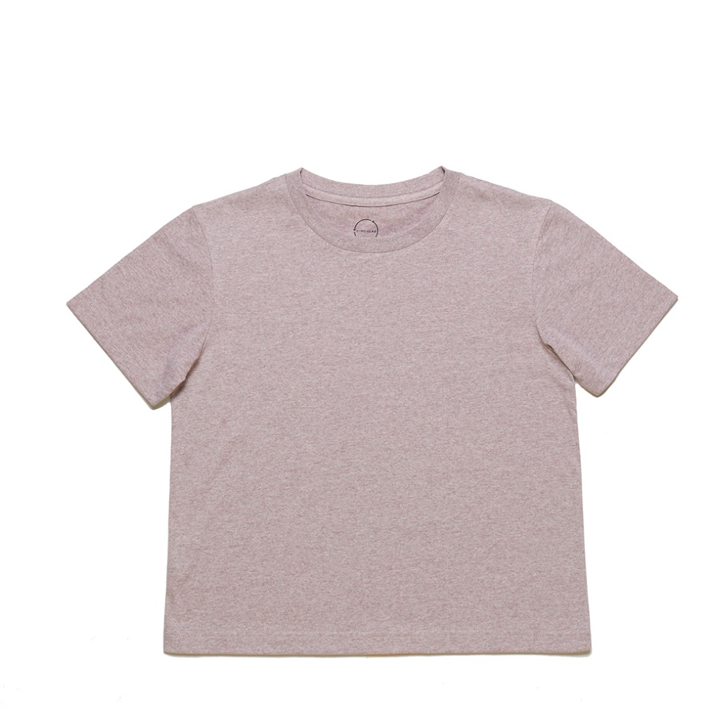 CIRCULAR เสื้อยืดคอกลม ผู้หญิง แขนสั้น Women T-Shirt สีชมพู Portland ผลิตจากวัตถุดิบรีไซเคิล 100% ดีต่อสิ่งแวดล้อม