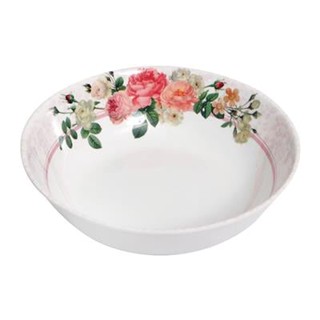 ชามเมลามีนทรงกลม อาโดนิส FLOWER WARE รุ่น B824-6 ขนาด 6 นิ้ว สีขาว - ชมพู