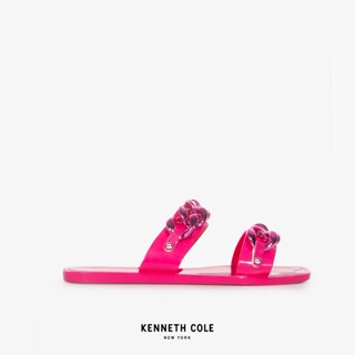 KENNETH COLE รองเท้าแตะผู้หญิง รุ่น NAVEEN CHAIN JELLY สีชมพู ( SAN - KLF107903-662 )