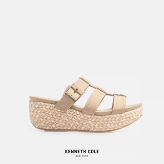 KENNETH COLE รองเท้าส้นตึกผู้หญิง รุ่น PEPEASPADRILLE BUCKLE สีน้ำตาล ( WED - RSRLS2071UO-292 )