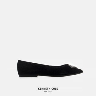 KENNETH COLE รองเท้าส้นแบนผู้หญิง รุ่น GAYA STARBURST สีดำ ( FLT - KL22GAS04-001 )