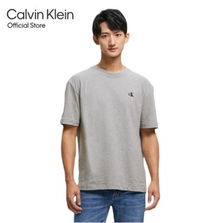 CALVIN KLEIN เสื้อยืดผู้ชาย ทรง Relaxed รุ่น 40HM229 P79 - สีเทา