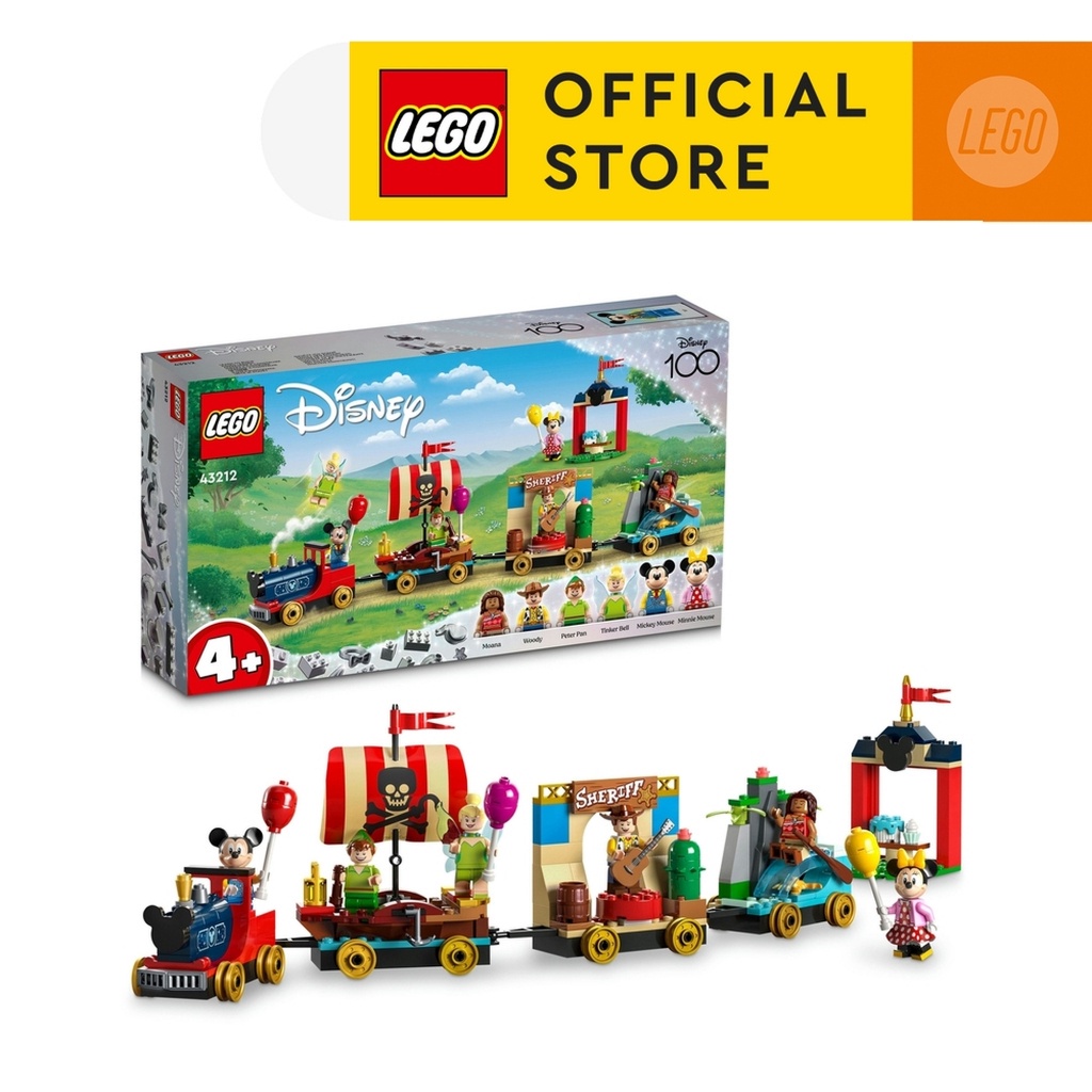 LEGO Disney Classic 43212 Disney Celebration Train Building Toy Set (200 Pieces)
