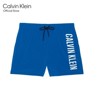 CALVIN KLEIN กางเกงว่ายน้ำผู้ชาย รุ่น KM00797 C3A - สีฟ้า