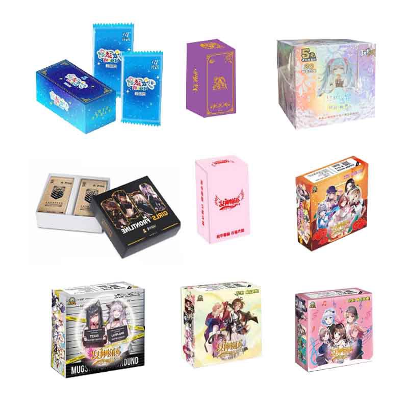 การ์ดเกม Goddess Story Collection Cards PR Booster Box Pack Full Set Bikini Puzzle Tcg Girl Party Game Playing Cards YOS