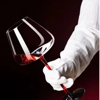 【พร้อมส่งในไทย】แก้วไวน์แดงเท้าสูงทรงดอกกุหลาบทรงสูง (ก้านแดง/ไม่แตก) red wine glass ความจุใหญ่ 700ml