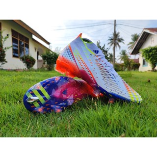 รองเท้าฟุตบอล Predator Edge.1 Fg - สีขาว สีฟ้า