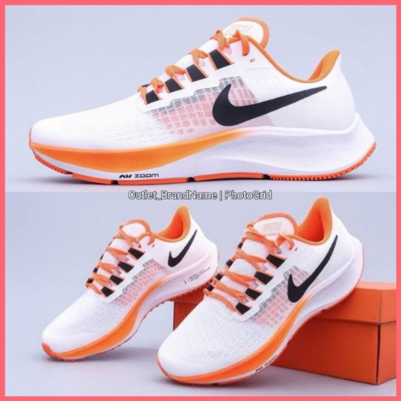 รองเท้า Nike Air Zoom Pegasus 37 White Orange ใส่ได้ทั้ง ชาย หญิง [ ของแท้💯 พร้อมส่งฟรี ]
