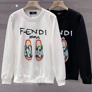 Fendi เสื้อกันหนาว พิมพ์ลาย สามมิติ FD22 เหมาะกับฤดูใบไม้ร่วง และฤดูหนาว