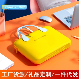 ஐ▬Van Gogh Fan fungoofun Portable Light Tide Computer Bag Portable Notebook Tablet Waterproof Anti-Decompression…