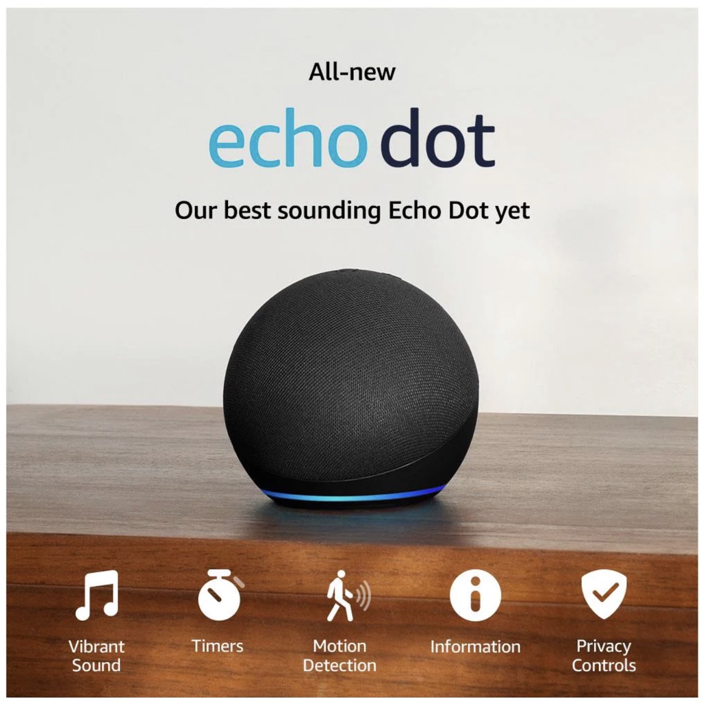 Amazon Echo Dot Smart Speaker & Alexa 5th Gen จากออสเตรเลีย