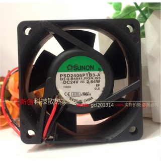 Jianzhun SUNON พัดลมระบายความร้อน PSD2406PTB3-A 24V 2.64W 6 ซม. 6025 2 สาย