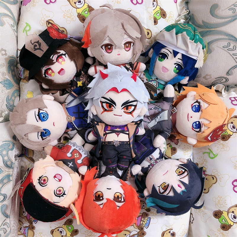 ❤❤❤♥💙7.8in Genshin Impact Doll Itto Xiao Albedo Kazuha HuTao Lumine Toy Plush Cosplay Anime Plushie