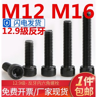 ((M12 M16) สกรูซ็อกเก็ตหกเหลี่ยม เกรด 12.9 เกลียวซ้าย M12M1