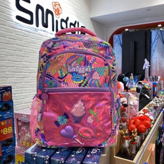 * กระเป๋าไหล่คู่ใหม่ * ออสเตรเลีย Smiggle กล่องเครื่องเขียนกระเป๋านักเรียนอเนกประสงค์สำหรับเด็กผู้หญิงกระเป๋าเป้นักเรียน