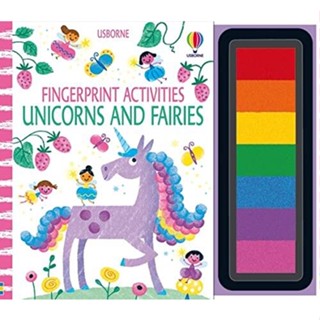 NEW! หนังสืออังกฤษ Fingerprint Activities Unicorns and Fairies (Fingerprint Activities) (Spiral)