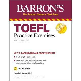 NEW! หนังสืออังกฤษ TOEFL Practice Exercises (Barrons Test Prep) (Ninth) [Paperback]