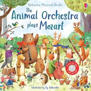 NEW! หนังสืออังกฤษ The Animal Orchestra Plays Mozart (Musical Books) (Board Book) [Hardcover]