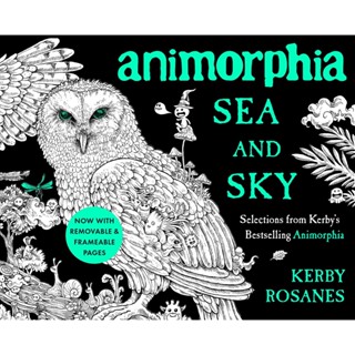 NEW! หนังสืออังกฤษ Animorphia Sea and Sky : Selections from Kerbys Bestselling Animorphia [Paperback]