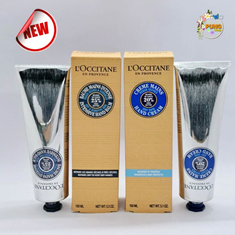 ครีมทามือสำหรับมือที่แห้งมาก บำรุงด้วยเชียร์บัตเตอร์เข้มข้น Shea Hand cream 150ml.