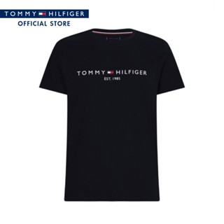 TOMMY HILFIGER เสื้อยืดชาย รุ่น MW0MW16171 สีกรม