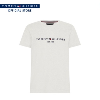 TOMMY HILFIGER เสื้อยืดชาย รุ่น MW0MW16171 สีขาว