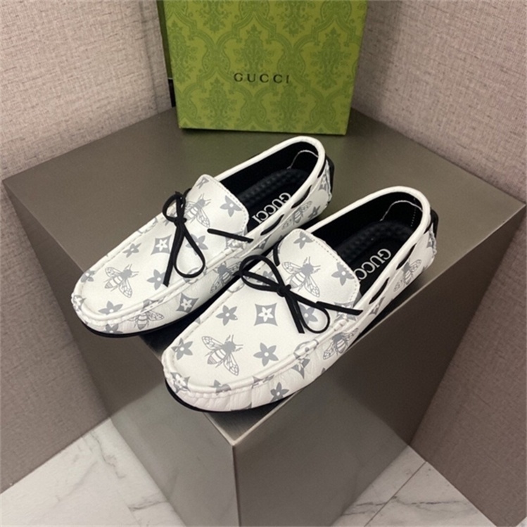 ❖❦☁【Ready Stock】gucci_ Men's Dress Shoes Casual Leather Loafer