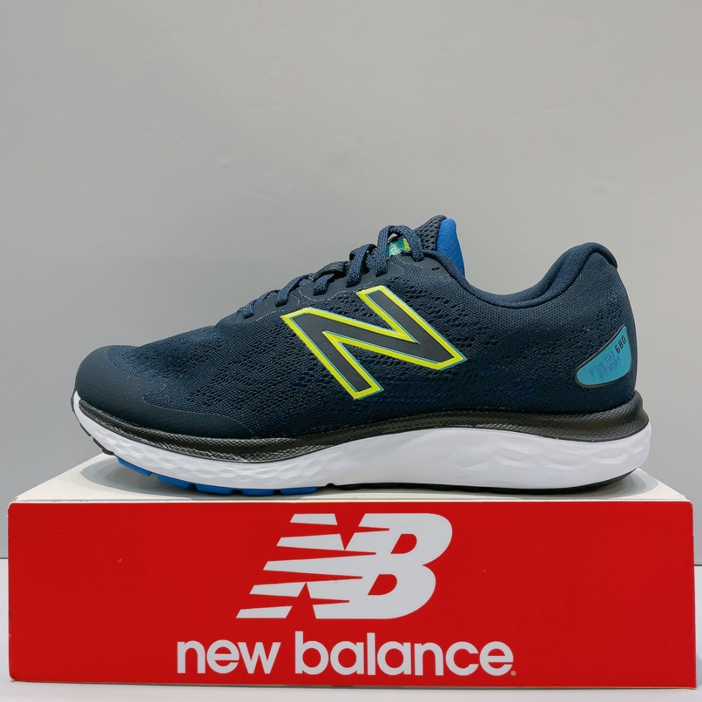 New Balance 680 Boys Dark Blue Lightweight 4E Ultra Wide Last Breathable Sports Jogging Shoes M680OR7