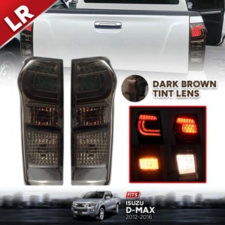 ไฟท้าย LED ลายเกือกม้า รุ่น อีซูซุ ดีแม็กซ์ ISUZU D-MAX DMAX ปี 2012 - 2016 ส tail light isuzu d max T4