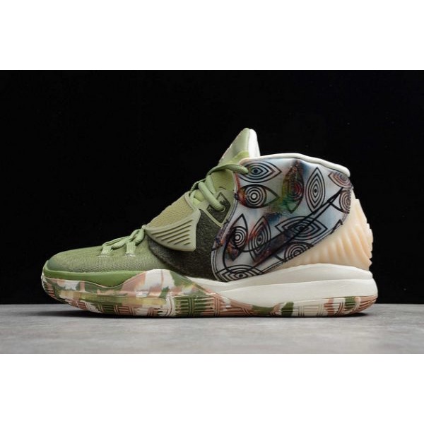☢▲พร้อมส่ง️Newness Nike Kyrie 6 Pre-Heat “Shanghai” รองเท้าไลฟ์สไตล์ CQ7634-303