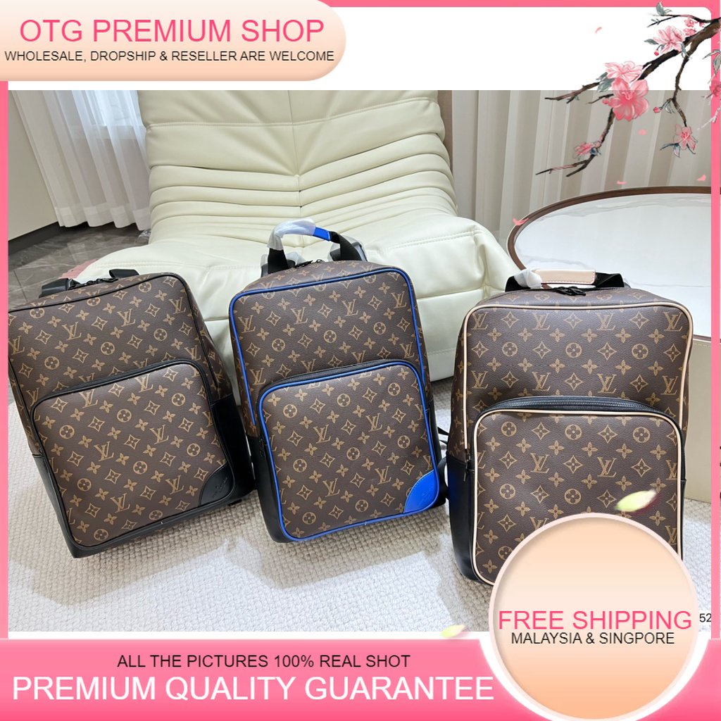 ◄✹△PREMIUM QUALITY LV_DEAN ZIPPER BACKPACK (WITHOUT BOX) CD100135