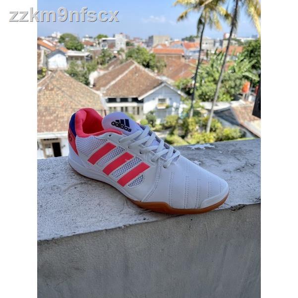 ┋✢▣รองเท้าฟุตบอล Adidas Futsal Top Sala White / Peach Soccer Shoes