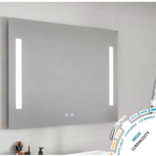 SAM LED MIRROR 3.5 x 70 x 75 CM. WITH 2 SIDES OF AC LED M0008 Shower Valve Toilet Bathroom Accessories Set Faucet Mini