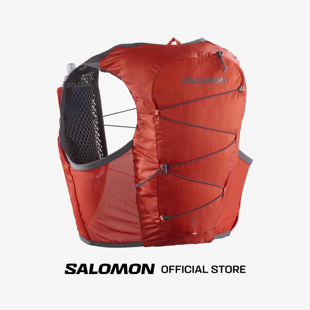 SALOMON ACTIVE SKIN 8 SET สี FIERY RED/EBON กระเป๋าใส่น้ำ สำหรับวิ่งเทรล ความจุ 8 ลิตร UNISEX