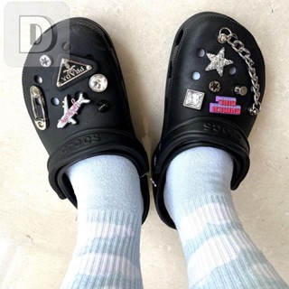 🔥DIY ที่ติดรองเท้า crocs สไตล์น่ารัก ตัวการ์ตูนติดรองเท้า ตกแต่งสวยงาม รูปแบบการ์ตูน ตัวติดรองเท้าหัวโต