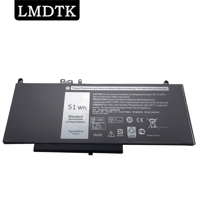 LMDTK New G5M10 Laptop Battery For Dell Latitude E5250 E5450 E5550 7.4V 51WH