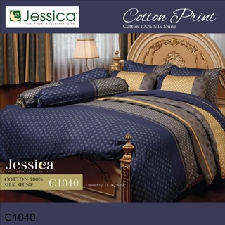 Jessica ผ้านวม 90 x 100 นิ้ว (ไม่รวมผ้าปูที่นอน) Cotton 100% พิมพ์ลาย กราฟฟิก C1040 #เจสสิกา ผ้าห่ม