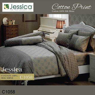 Jessica ผ้านวม 90 x 100 นิ้ว (ไม่รวมผ้าปูที่นอน) Cotton 100% พิมพ์ลาย กราฟฟิก C1058 #เจสสิกา ผ้าห่ม