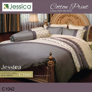 Jessica ผ้านวม 90 x 100 นิ้ว (ไม่รวมผ้าปูที่นอน) Cotton 100% พิมพ์ลาย กราฟฟิก C1042 #เจสสิกา ผ้าห่ม