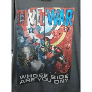 เสื้อยืด มือสอง ลายภาพยนตร์ Marvel อก 44 ยาว 27