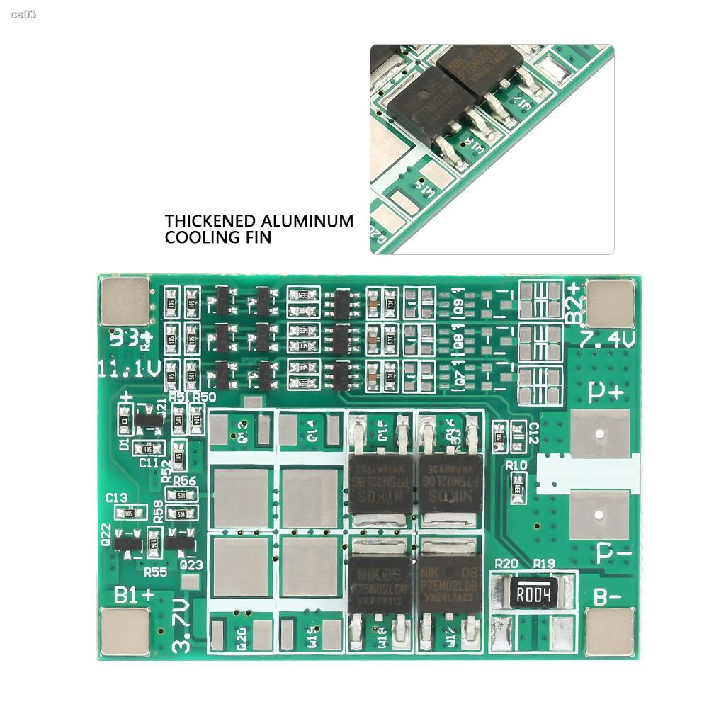 [Ready Stock] 3S 12V 20A Lithium Battery Charger PCB BMS Protection Board Cell Safely