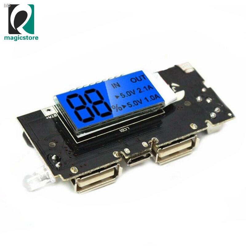 Mobile Power Bank Battery Charger Module Board Dual USB Digital Display 5V 1A/2.1A