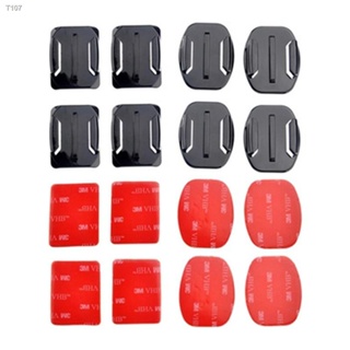 Adhesive Mounts For GoPro 9 8 7 6 5 4 3 Curved Flat Mounts 3M Sticky Pads for Go Pro Xiaomi Yi SJCAM Action Camera