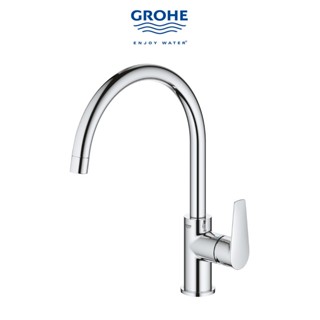 GROHE BAUFLOW ก๊อกผสมอ่างล้างจานทรงโค้ง 31230001 ก๊อกฝักบัว วาล์วน้ำ อุปกรณ์ห้องน้ำ อะไหล่ห้องน้ำ