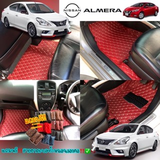 (แถมฟรี!!สายคาดเบล++ผ้ากำมะหยี่) รุ่น NISSAN ALMERA 2008~2018 หนังเกรดA ส่งตรงกับโรงงาน