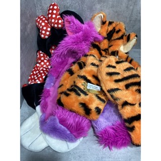 NEW TRD CHANEL2HAND99 TOKYO DISNEY RESORT MINNIE TIGGER CHESHIRE หมวกกันหนาว ถุงมือ