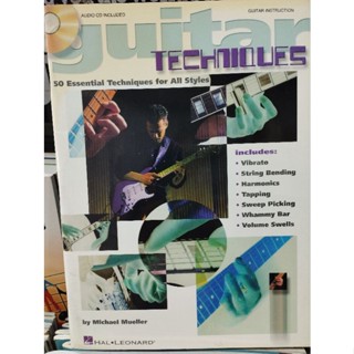 GUITAR TECHNIQUES - 50 ESSENTIAL TECHNIQUE FOR ALL STYLES W/CD (HAL)073999766318