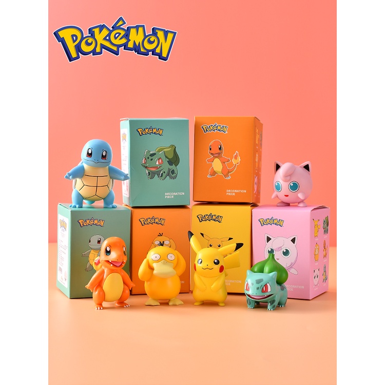 Pokémon Pokemon Pikachu Pikachu Pokémon Jenny Turtle Ornament Hand Office Aberdeen Toy Doll Blind Bo