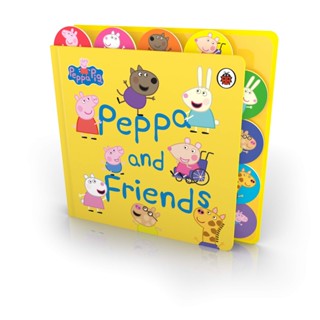 หนังสืออังกฤษใหม่ Peppa Pig: Peppa and Friends : Tabbed Board Book (Peppa Pig) (Board Book) [Hardcover]